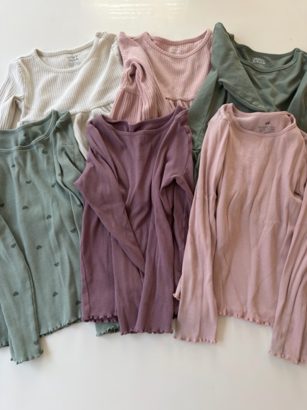 Bundle Toddler Girl Long Sleeve Tops 5T/ 6T Carter’s, H&M